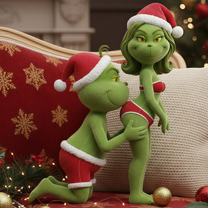 Naughty Couple Custom Shape Pillow - Personalized Christmas Gifts For Couple 02ohta051125