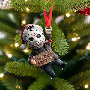 Creepy Jolly Christmas Ornament, Personalized Gifts For Horror Fans 01qhtn150925