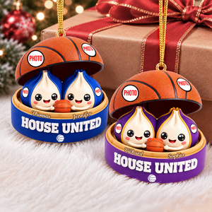 House United Dumpling Couple Ornament - Personalized Gifts For Sport Lover Couple Christmas Ornament 04HUQN131026