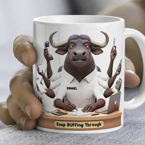 Funny Overworked Animal Office Coffee Mug - Personalized Gifts For Officers 05TOLU1311425