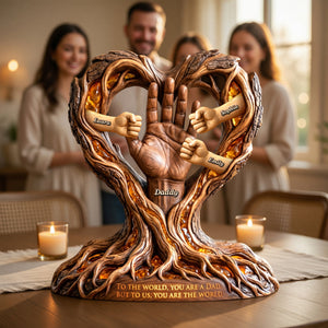 Rooted In Love Around Dad Plaque - Personalized Gift For Dads 05PAQN200526