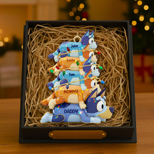 Stacked Family Fun Christmas Ornament Fun Personalized Gifts For Family 02OHDT011025