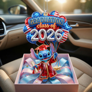 Cute Graduation Balloon Car Ornament Personalized Gifts For Graduates 05PAQN090526