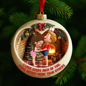 Curious Couple Acrylic Ornament - Personalized Gifts For Couple 04qhqn041125