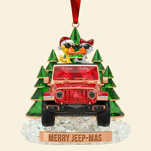 Jolly Off-road Ride With Duck Gang Ornament - Personalized Gifts For Family 06qhqn250925
