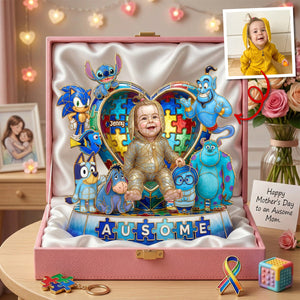 Ausome Gang Acrylic Plaque - Custom Photo Gifts For Autism Kids 03qhtn020426