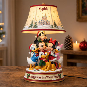 Happiness Is A Warm Hug Acrylic Light Box - Personalized Gifts For Christmas 01natn221026