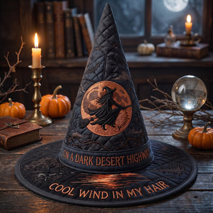Desert Night Quilted Witch Hat - Personalized Halloween Gifts For Music Lovers 05toqn150826
