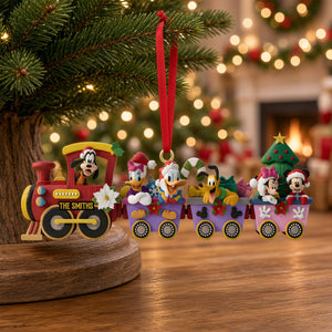 Christmas Lovely Train Adventure Ornament - Personalized Christmas Gifts 07ohtn271026