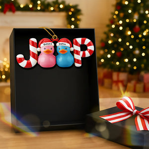 Candy Duck Couple Ornament Personalzied Gifts 07HYQN191125