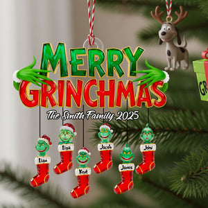 Ruby Socks Family Christmas Ornament Personalized Gifts For Family 01OHDT260825