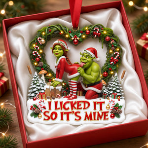 Playful Couple Acrylic Ornament - Personalized Gifts For Couple 04tylu140926
