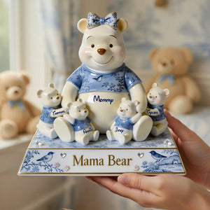 Sweet Mama Bear Acrylic Plaque - Personalized Gifts For Mom 02PGLU020426