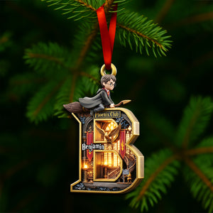 Enchanted Initials Christmas Ornament - Personalized Gifts For Fantasy Lovers 01HYLU120825