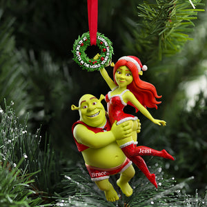 Joyful Green Couple Ornament - Personalized Gifts For Couples  02OHLU071025