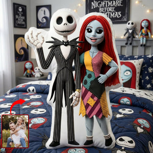 Spooky Couple - Custom Photo Pillow Gifts For Couple 05OHQN270326
