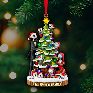 Gothic Christmas Family Ornament - Personalized Gifts For Family 01PALU200925