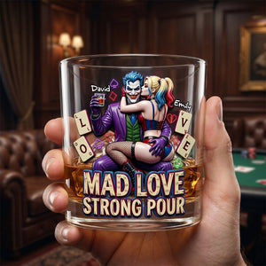 Mad Chaos Couple Round Glass – Gifts For Couples 04tydh200626-Homacus
