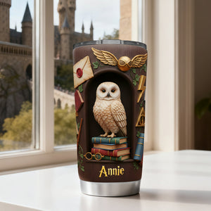 Fantasy Owl Tumbler - Personalized Gifts For Fantasy Novel Lovers 03kilu271225