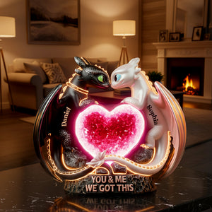 Heartflow Together Acrylic Light Box - Personalized Gift For Couples 05PGLU271125