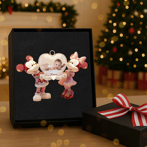 Parent Custom Photo Acrylic Christmas Ornament - Personalized Gifts For Family 03pata101125