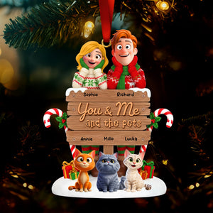 You & Me Acrylic Ornament - Personalized Gifts For Pet Lovers 01toqn231025