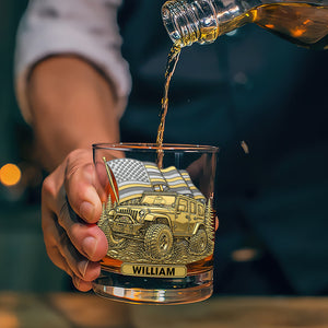 Trail Rider Whiskey Glass - Personalized Gifts For Off-road Lovers 04naqn010825