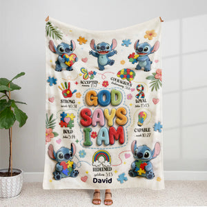 Blessed and Loved Blanket Personalized Gifts For Kids 03NATN140326