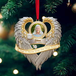 Angel In Heaven Memorial Ornament - Personalized Custom Photo Heaven Gift 07HULU230925