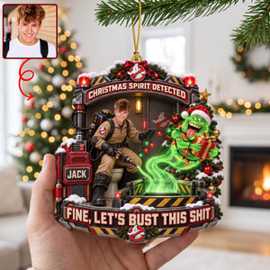Custom Photo Spirit Detector Christmas Ornament - Personalized Gifts For Christmas 01haqn120926