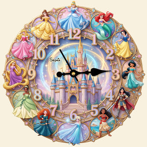 Personalized Gifts For Princess Fans Acrylic Hanging Wall Clock 04NATN310326