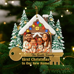 Family Housewarming Christmas Ornament - Custom Photo Gifts For Family 04toqn200925 - Ornament - GoDuckee