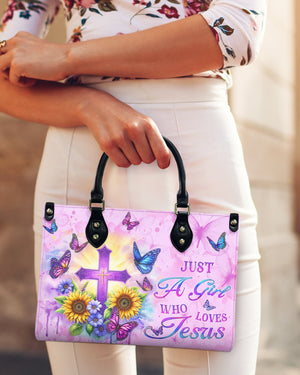 Just A Girl Who Loves Jesus Leather Bag - Gifts For Jesus Lovers 04acxn220425