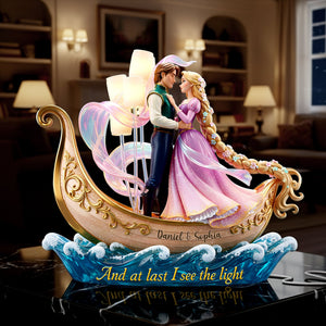 Romantic Couple Acrylic Light Box - Personalized Gifts For Couple 04pglu011225