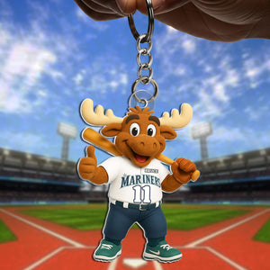 Cute Mascot Baseball Acrylic Keychain - Personalized Gifts For Baseball Lovers 04OHLU070725