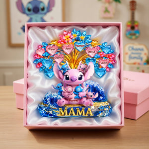 Alien Mom and Kids Acrylic Plaque - Personalized Gifts For Mother 05tolu060426