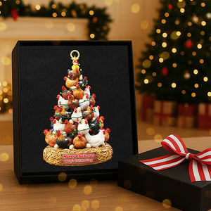 Personalized Gifts For Chicken Lovers Christmas Ornament 02hyta240925 - Ornament - GoDuckee