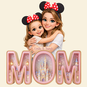 Mom And Kids Acrylic Plaque - Custom Photo Gifts For Mother's Day Plaque 02HUDT060226