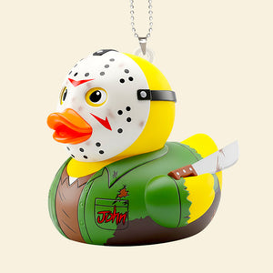 Horror Duck Car Ornament Personalized Gifts For Movie Fans 01PGDT210825