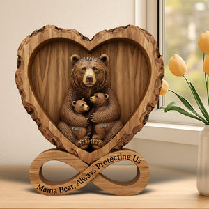 Mama Bear Acrylic Plaque - Personalized Gifts For Mother 07hyqn300126