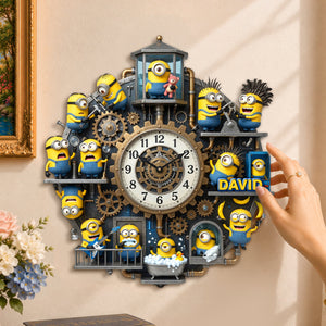 Banana Buddies Acrylic Hanging Wall Clock - Personalized Gifts 06tydh180726