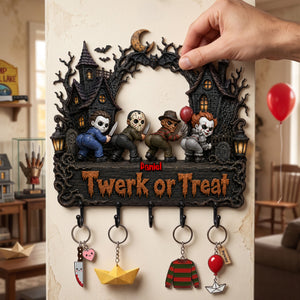 Twerk Or Treat Acrylic Key Hanger - Personalized Gifts For Horror Lovers 01ohlu200726