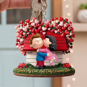 Lovely Kissing Couple Keychain - Personalized Gifts For Couple 02huta290126