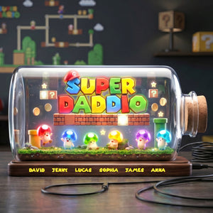 Mini Neon Mushrooms Light Box - Personalized Gifts For Dads 01totn010526