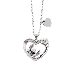 Cute Cartoon Heart Pendant Necklaces 04acxx020425 You Are My Sunshine