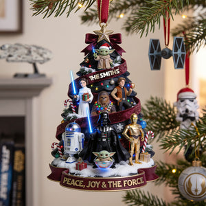 Cosmic Christmas Acrylic Ornament - Personalize Gifts For Family 03tota140826