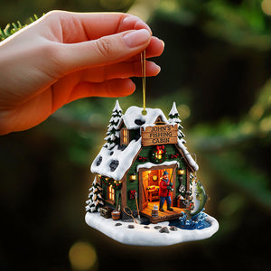 Fishing Man Ornament - Personalized Gifts For Fishing Lovers 03ohta140825 - Ornament - GoDuckee