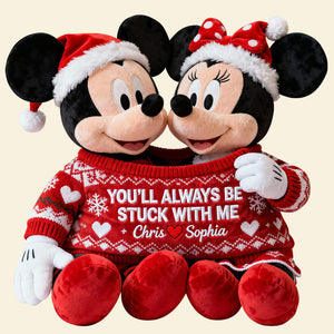 Couple In Cute Sweater Pillow, Personalized Gifts For Couple 03qhtn121125