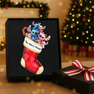 Stocking Family Ornament - Personalized Gifts For Family Christmas Ornament 01OHTA260925