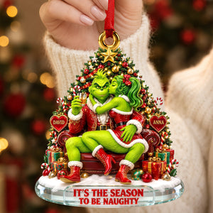 Mistletoe Moments Couple Acrylic Ornament - Personalized Christmas Gift For Couples 05TYDH150926